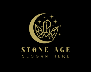 Moon Precious Stone logo design