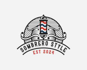 Barbershop Grooming Styling logo design