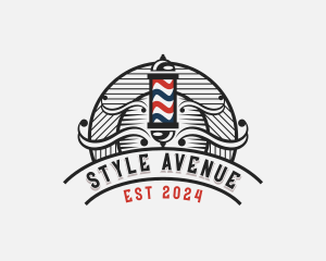 Barbershop Grooming Styling logo design