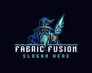 Magician Wizard Staff  logo design