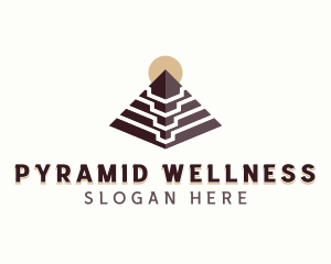 Tech Pyramid Structure logo design