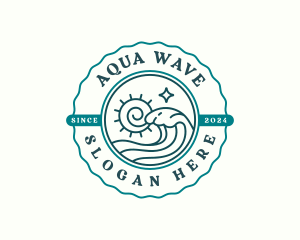 Ocean Tidal Wave logo design