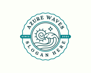 Ocean Tidal Wave logo design