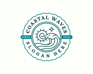 Ocean Tidal Wave logo design