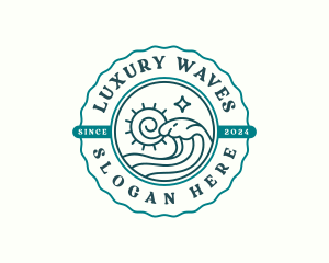 Ocean Tidal Wave logo design