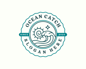 Ocean Tidal Wave logo design