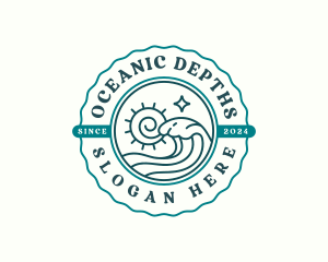 Ocean Tidal Wave logo design