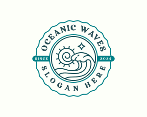 Ocean Tidal Wave logo design