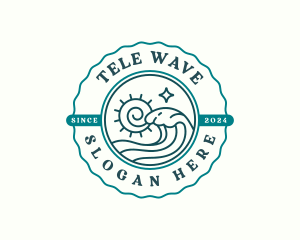 Ocean Tidal Wave logo design