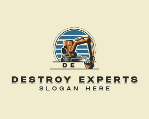 Industrial Contractor Excavation logo design