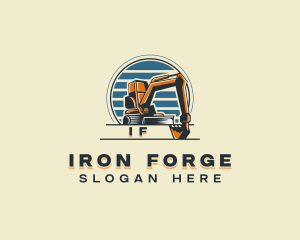 Industrial Contractor Excavation logo design