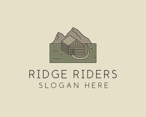 Outdoor Mountain Cabin  logo design