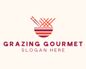 Oriental Noodle Restaurant logo design