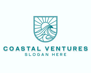 Sea Waves Tourism logo design