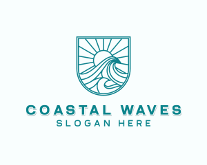 Sea Waves Tourism logo design