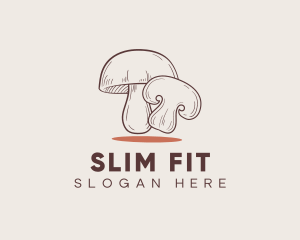 Healthy Food Mushroom logo