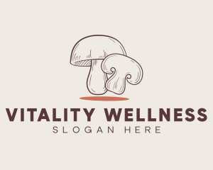 Healthy Food Mushroom logo