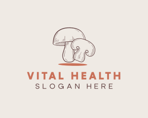 Healthy Food Mushroom logo