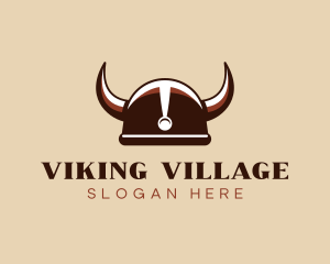 Viking Warrior Helmet logo design