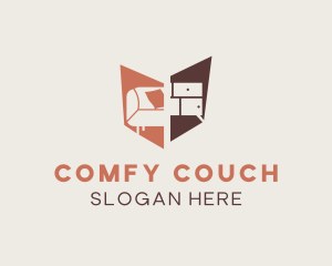 Couch Drawer Furniture logo design