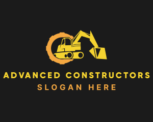 Cog Construction Excavation logo design