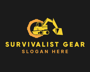 Cog Construction Excavation logo design