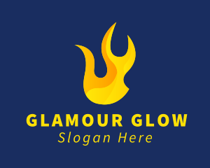 Gas Fuel Flame  Logo