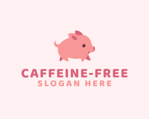 Cute Piglet Pet logo design