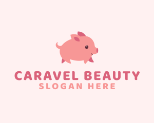 Cute Piglet Pet logo design