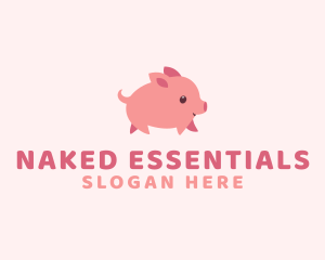 Cute Piglet Pet logo design