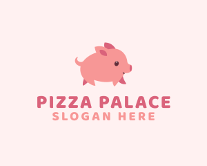 Cute Piglet Pet logo design