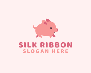 Cute Piglet Pet logo design