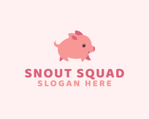 Cute Piglet Pet logo