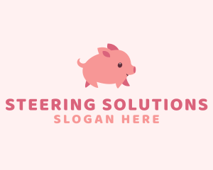 Cute Piglet Pet logo design