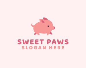 Cute Piglet Pet logo