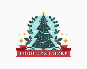 Christmas Holiday Tree Logo