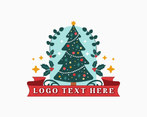 Tree - Christmas Holiday Tree logo design