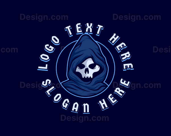 Death Skull Villain Logo