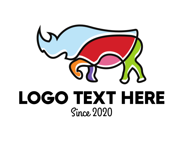 Rhinoceros logo example 2