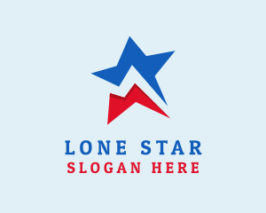 Geometric National Star  logo design