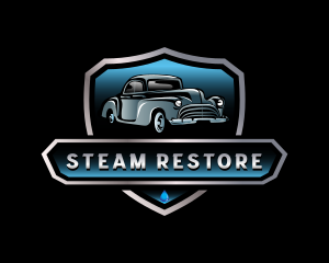 Retro Vehicle Restoration logo design