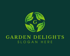 Herbal Leaves Planting logo design