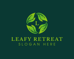 Herbal Leaves Planting logo design