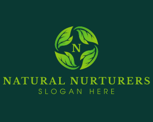 Herbal Leaves Planting logo design