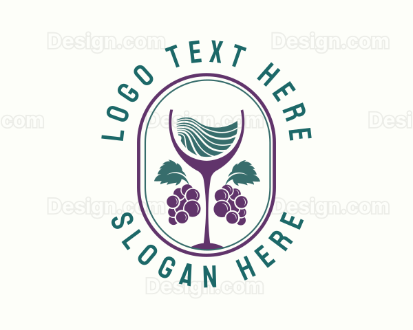 Grape Wine Farm Logo