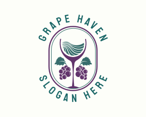 Grape Wine Farm logo design