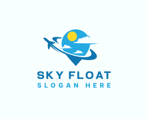 Travel Sky Airplane logo design