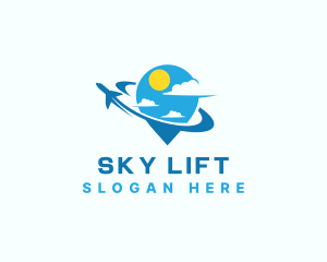 Travel Sky Airplane logo design