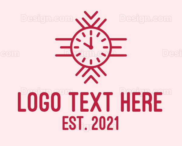 Red Time Wristwatch Logo