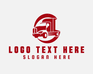 Red Haulage Truck logo